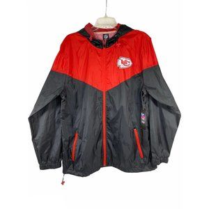 NFL Team Apparel Kansas City Chiefs Full Zip Jacket Men’s L Red Black MSRP $105